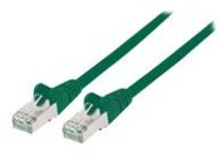 Intellinet Network Patch Cable, Cat6, 5m, Green, Copper, S/FTP, LSOH / LSZH, PVC, RJ45, Gold Plated Contacts, Snagless, Booted, Polybag