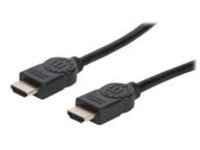 Manhattan HDMI Cable with Ethernet, 8K@60Hz (Ultra High Speed), 3m, Male to Male, Black, 4K@120Hz, Ultra HD 4k x 2k, Fully Shielded, Gold Plated Contacts, Lifetime Warranty, Polybag