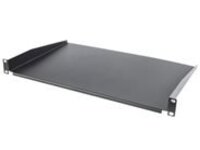 Intellinet 19" Cantilever Shelf, 1U, Shelf Depth 350mm, Non-Vented, Max 25kg, Black, Three Year Warranty
