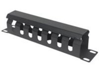 Intellinet 10" Cable Management Panel, 1U, Covered, Black