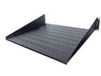 Intellinet 19" Cantilever Shelf, 2U, 2-Point Front Mount, 400mm Depth, Vented, Max 25kg, Black, Three Year Warranty