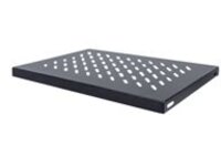 Intellinet 19" Fixed Shelf, 1U, 345mm Depth, Max 50kg, Black