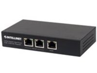 Intellinet 2-Port Gigabit High-Power PoE+ Extender Repeater, IEEE 802.3at/af Power over Ethernet (PoE+/PoE), metal