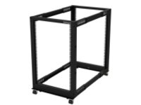 StarTech.com 18U 19&quot; Open Frame Server Rack, 4 Post Adjustable Depth 22-40&quot; Mobile, Free Standing Rolling Network/Computer Equipment Data Rack, Dell PowerEdge, HP ProLiant ThinkServer