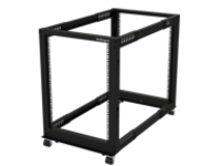 StarTech.com 15U 19&quot; Open Frame Server Rack, 4 Post Adjustable Depth 22-40&quot; Mobile, Free Standing Rolling Network/Computer Equipment Data Rack, Dell PowerEdge, HP ProLiant ThinkServer
