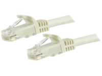 Startech 1.5m CAT6 Ethernet Cable, 10 Gigabit Snagless RJ45 650MHz 100W PoE Patch Cord, CAT 6 10GbE UTP Network Cable w/Strain Relief, White, Wiring is UL Certified/TIA