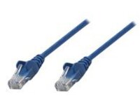 Intellinet Network Patch Cable, Cat6, 2m, Blue, CCA, U/UTP, PVC, RJ45, Gold Plated Contacts, Snagless, Booted, Lifetime Warranty, Polybag