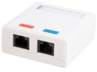 C2G 2-Port Cat5E Surface Mount Box