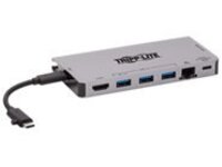 Tripp Lite USB C Docking Station USB Hub 4k w/ HDMI, Gbe Gigabit Ethernet, SD Card Reader, PD Charging