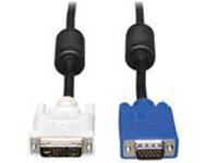 Tripp Lite 6ft DVI to VGA Monitor Cable Shielded with RGB High Resolution DVI-A to HD15 M/M 6'