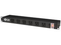 POWER STRIP 19IN 1U 120V RACKMOUNT 6 FRONT/6 REAR OUTLETS