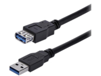 StarTech.com 1m Black SuperSpeed USB 3.0 Extension Cable A to A
