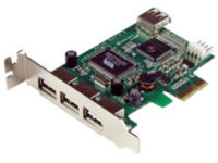 StarTech.com 4 Port PCI Express Low Profile High Speed USB Card