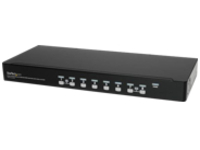 StarTech.com 8 Port 1U Rackmount USB KVM Switch Kit with OSD and Cables