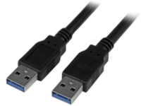 StarTech.com 6 ft / 2m Black SuperSpeed USB 3.0 Cable A to A