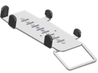 SpacePole MultiGrip - Magnetic / SMART card reader mounting plate with handle