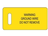Panduit - Cable tag - yellow, black (pack of 100)