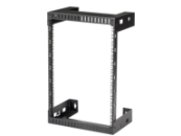 StarTech.com 15U 19" Wall Mount Network Rack, 12" Deep 2 Post Open Frame Server Room Rack for Data/AV/IT/ Communication/Computer Equipment/Patch Panel w/ Cage Nuts & Screws 200lb Capacity