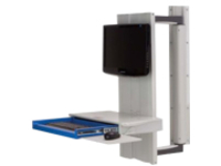 Capsa Healthcare Premium Tandem Arm w/Work Surface-Integrated Tech Box