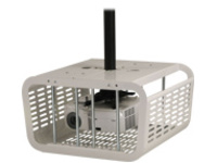 PROJECTOR ENCLOSURE WHITE W/PIPE CLAMP/TRAY/FASTENERS/BAR TAA