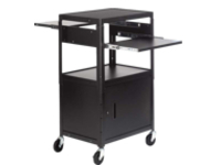 Bretford Basics Adjustable Multimedia Cart With Cabinet CA2642DNS-E5