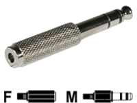 C2G 6.3mm (1/4in) Stereo Male to 3.5mm Stereo Female Adapter