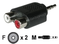 C2G - Audio adapter - mini-phone stereo 3.5 mm male to RCA female