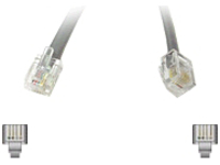 C2G phone cable - 4.3 m - silver