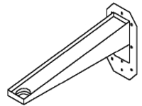 Peerless WMJ 018 - Mounting component (wall arm)