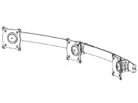 Chief KMA320B - Mounting component (three-screen mounting arm)