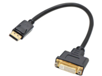 AddOn 8in DisplayPort to DVI-I Adapter Cable