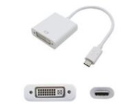 AddOn 8in USB 3.1 (C) to DVI-I (29 pin) Adapter Cable