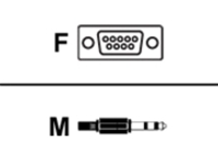 APC - Serial cable - DB-9 (F) to micro jack (M)