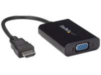 StarTech.com HDMI to VGA Video Adapter Converter with Audio for Desktop PC / Laptop / Ultrabook