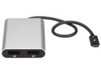 StarTech.com Thunderbolt 3 to Dual DisplayPort Adapter 4K 60Hz, Thunderbolt 3 Certified, Dual Monitor DisplayPort 1.2 Video Converter, Compatible with Mac &amp; Windows, Dual 4K DisplayPort