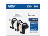 Brother DK-1204 - 17 x 54.3 mm 1200 label(s) (3 roll(s) x 400 die cut labels