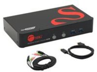 SIIG 2 Port DisplayPort 1.2 KVM Switch with USB 3.0 and Multi-Media Ports