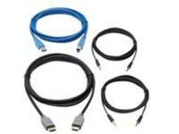 Eaton Tripp Lite Series HDMI KVM Cable Kit for Tripp Lite B005-HUA2-K and B005-HUA4 KVM, 4K HDMI, USB 3.1 Gen 1, 3.5 mm, 10 ft.