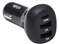 Tripp Lite USB Car Charger 3-Port 36W Max