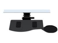 Humanscale 6G - Mounting kit (6G Standard Black Mechanism, combo keyboard platform, 8" swivel right mouse platform, 19" gel with synthetic leather cover palm support, track 22")