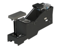 Gamber-Johnson 2020&#x2B; Ford Police Interceptor Utility Short Console Box with Cup Holder, Armrest, and Mongoose XLE 7&quot; Motion Attachment
