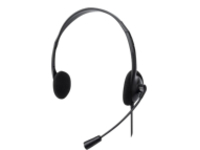 Manhattan Stereo On-Ear Headset (USB) (Clearance Pricing), Microphone Boom, Retail Box Packaging, Adjustable Headband, Ear Cushion, 1x USB-A for both sound and mic use, cable 1.5m, Three Year Warranty