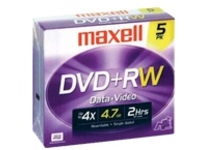 Maxell - 5 x DVD&#x2B;RW - 4.7 GB 4x