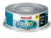 Maxell - 25 x CD-RW - 700 MB (80min) 4x