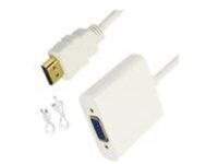 4XEM - Adapter - HDMI male to HD-15 (VGA), mini-phone stereo 3.5 mm, Micro-USB Type B (power only) female