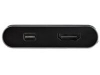 StarTech.com USB C Multiport Video Adapter, 4K 60Hz USB-C to HDMI 2.0 or Mini DisplayPort 1.2 Monitor Adapter, USB Type-C 2-in-1 Display Converter HDMI/MDP HBR2 HDR, Works w/ Thunderbolt 3