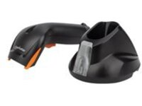 Manhattan Wireless 2D Handheld Barcode Scanner, 250mm Scan Depth, up to 80m effective range (line of sight), Max Ambient Light 100,000 lux (sunlight), Black, Three Year Warranty, Box