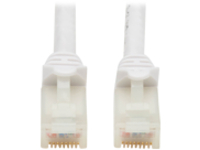 Eaton Tripp Lite Series Safe-IT Cat6a 10G Snagless Antibacterial UTP Ethernet Cable (RJ45 M/M), PoE, White, 20 ft. (6.09 m)