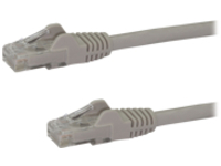StarTech.com 3m CAT6 Ethernet Cable, 10 Gigabit Snagless RJ45 650MHz 100W PoE Patch Cord, CAT 6 10GbE UTP Network Cable w/Strain Relief, Grey, Fluke Tested/Wiring is UL Certified/TIA