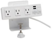 Tripp Lite 3-Outlet Surge Protector Power Strip with 2 USB Ports, 10 ft. Cord (3.05m)